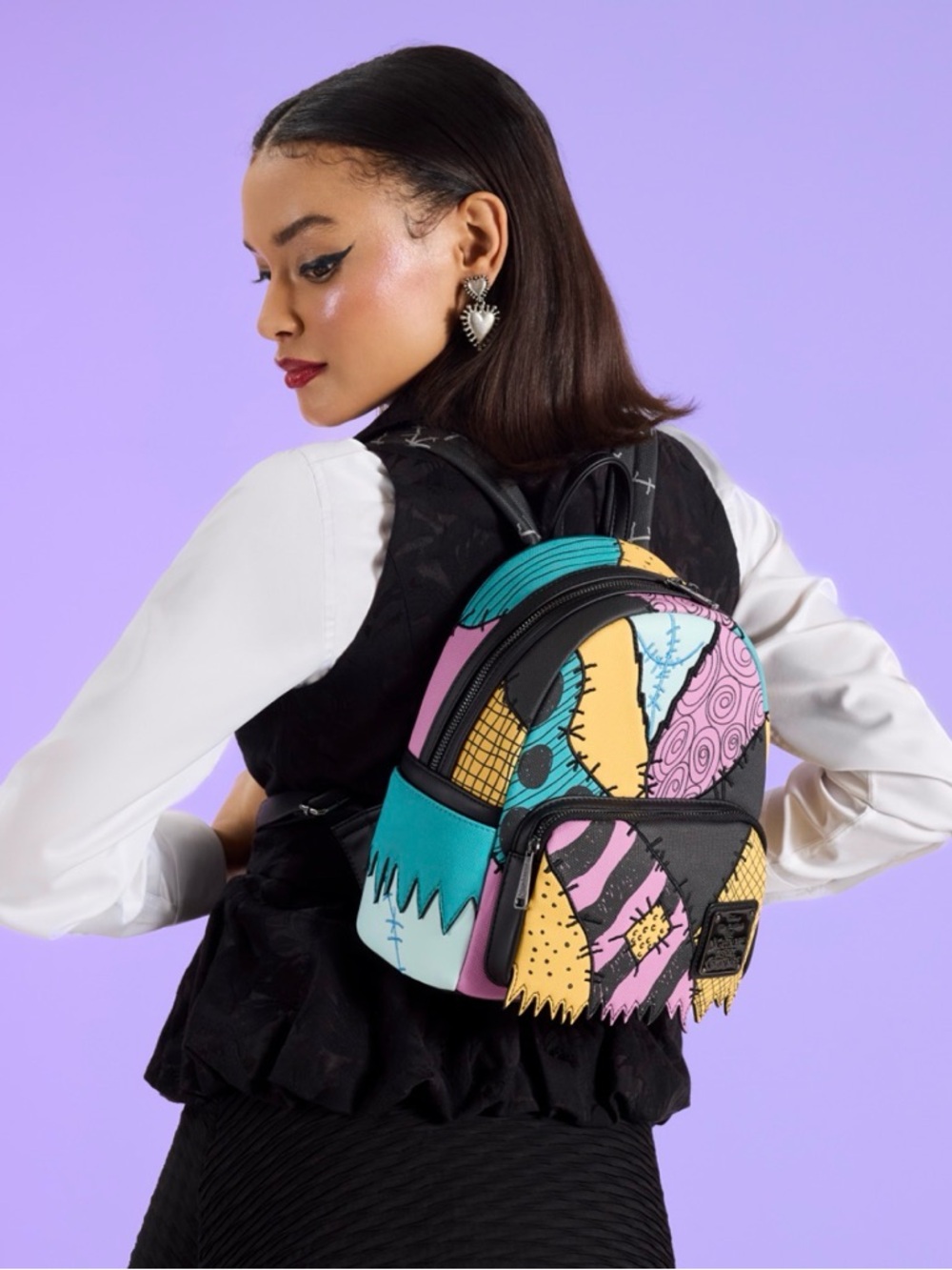 NWT Disney Loungefly The Nightmare Before Christmas Sally Cosplay Mini Backpack - Picture 2 of 11